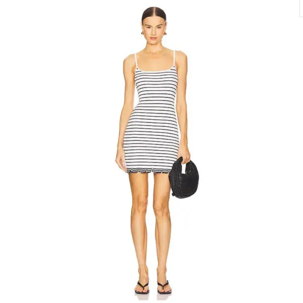L’academie Nicole Ribbed Mini Dress